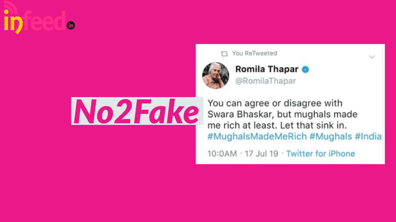 Beware of Fake Tweets Attributed to Swara Bhasker and Romila Thapar
