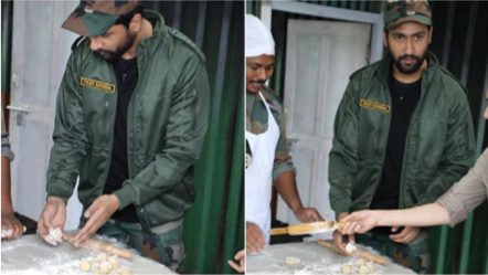 URI the surgical strike Fame Vicky Kaushal turns chef for Indian Army, makes rotis for the first time. See pics
