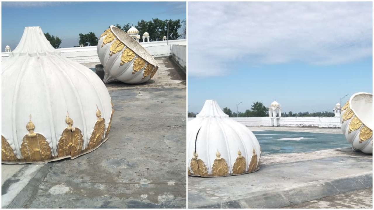 Kartarpur Gurudwara Dome Fell in Storm