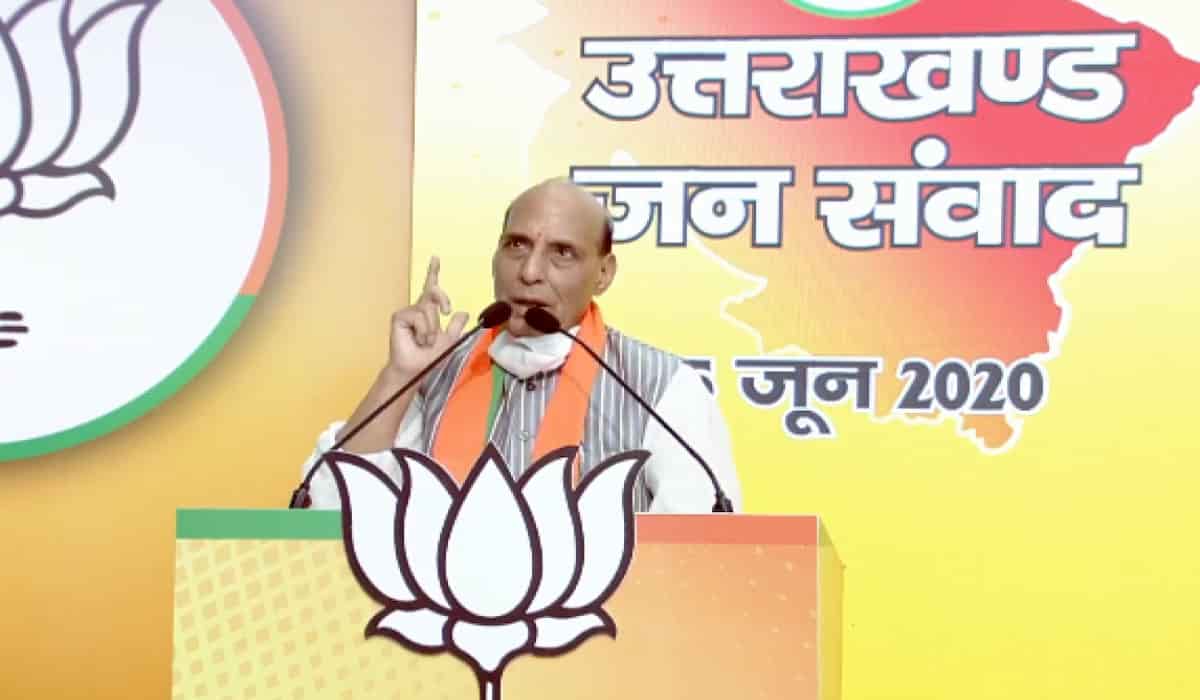 Defence Minister Addresses Virtual Rally For Uttarakhand, Focuses Nepal