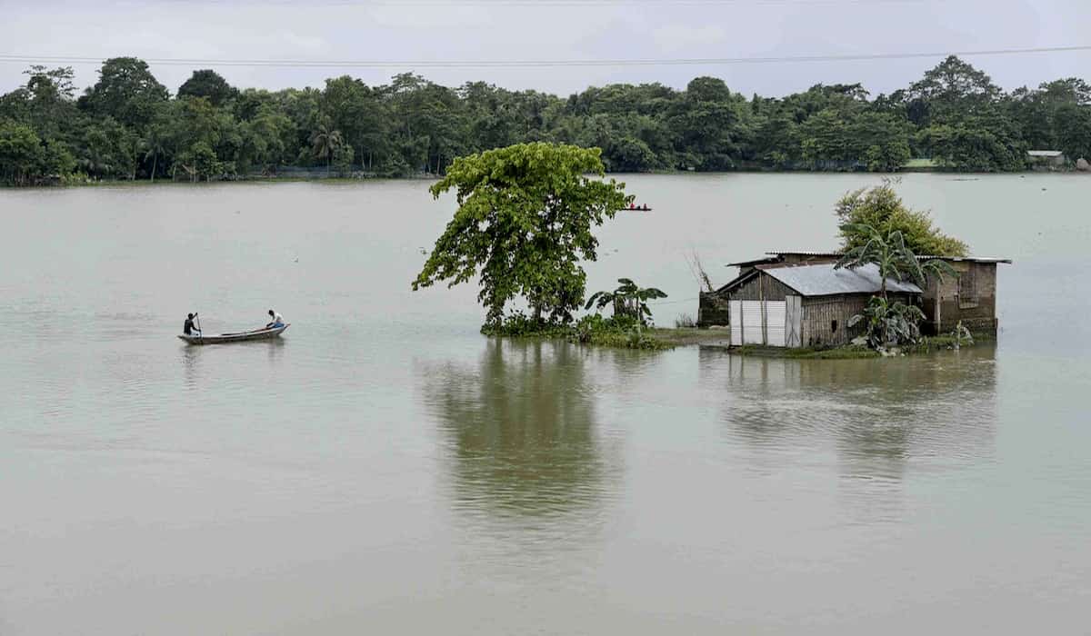 Flood Worsens in Assam and Bihar