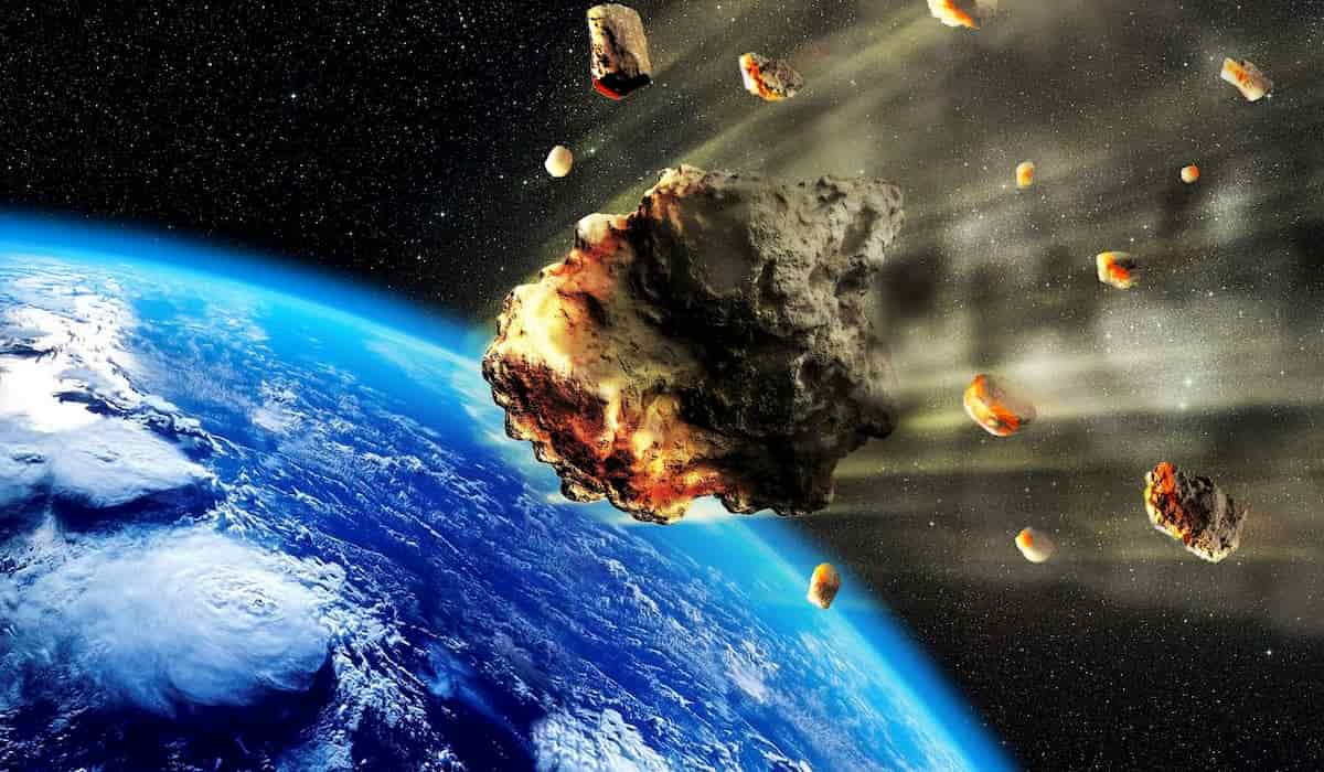 Massive Satellite Approaching Earth