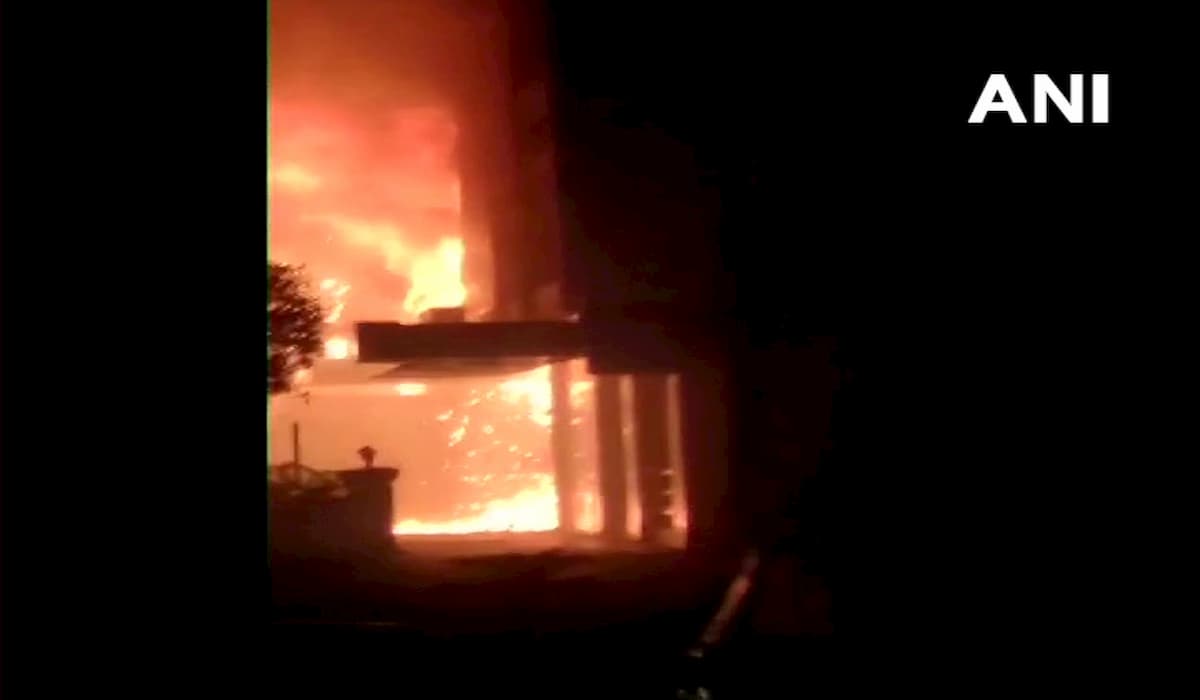 Vijaywada hotel catches fire
