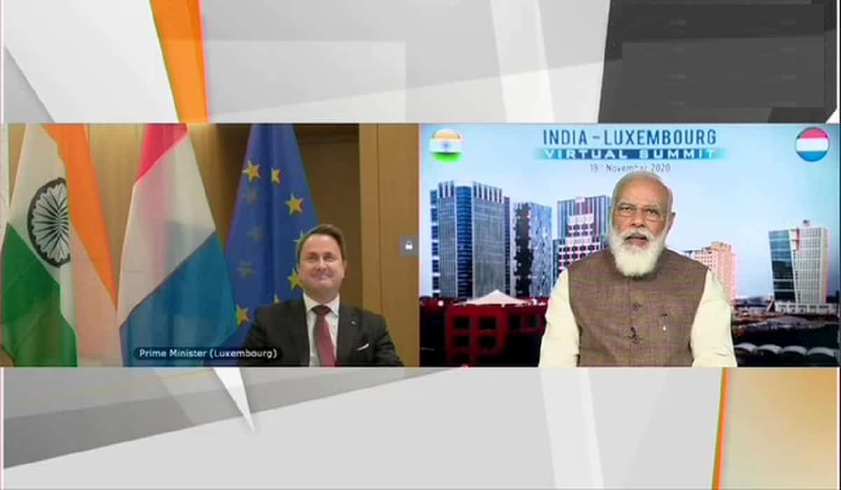 PM Modi Participated in India-Luxembourg Virtual Summit
