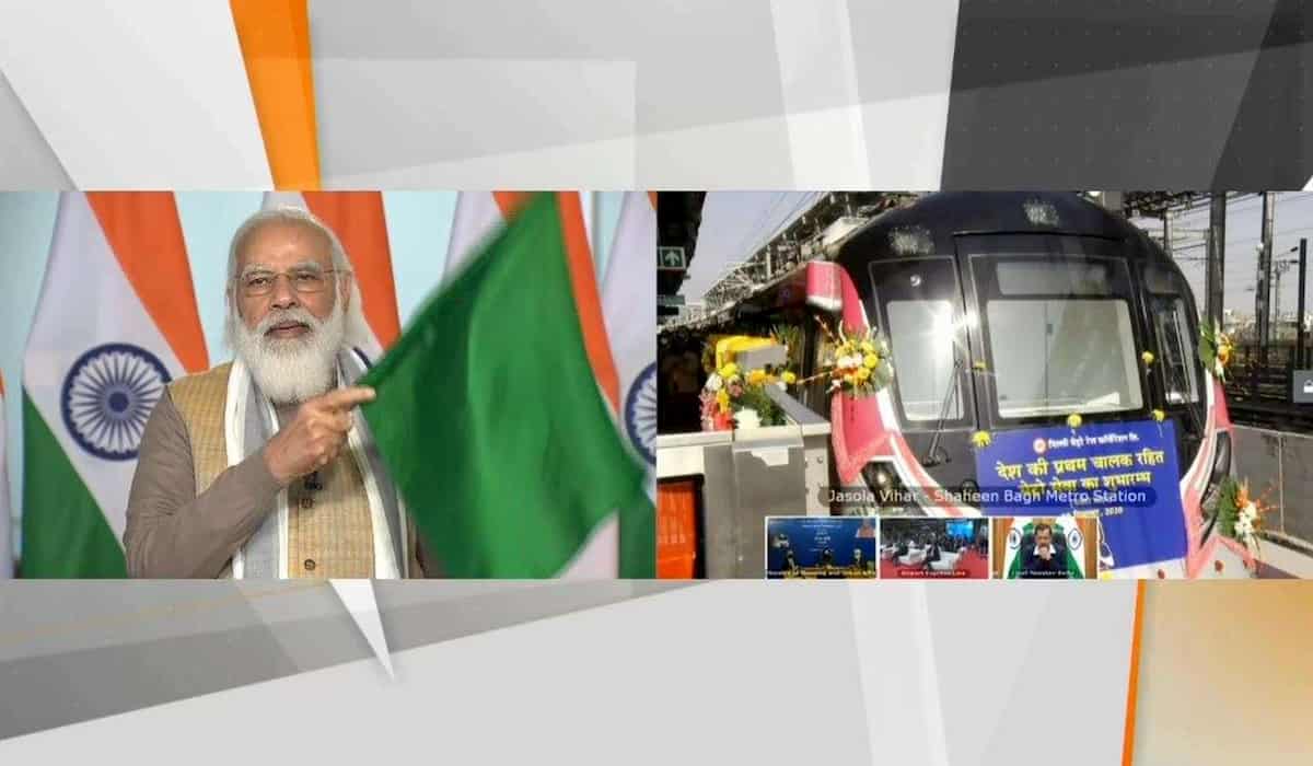 PM Modi Inaugurates India's First Driverless Metro
