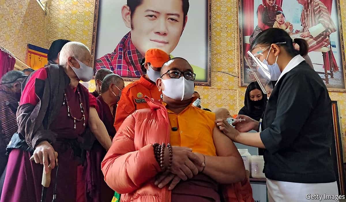 Bhutan Vaccinates 93% Population in 16 Days